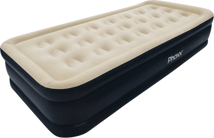 Phoxx High Raised Air Bed w/Pump 220-240V, luftmadrass cream-coloured