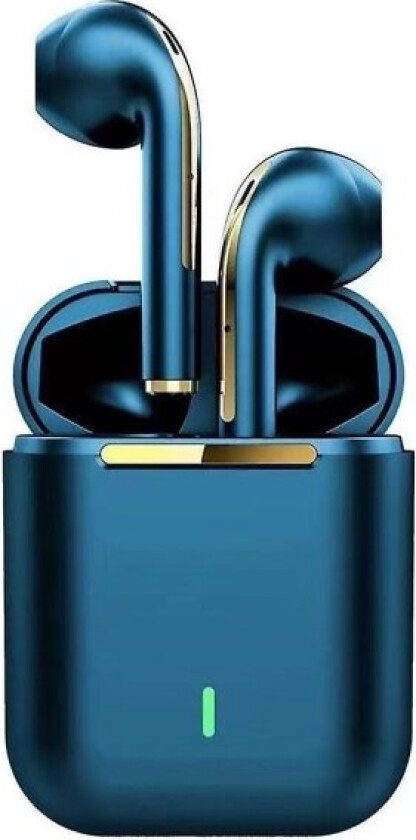 j18 Tws Bluetooth-hodetelefoner Vanntett Stereo Musikk Gaming Trådløst Headset(Sapphire)