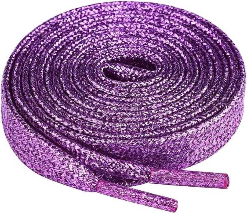 Par Glitter Skolisser for Sportsko og Treningssko, Fargede Flat Skolisser 10mm Brede (Lilla) Lilla CDQ