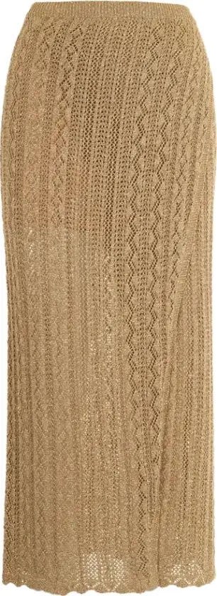 Dame, Skjørt, Gul, M