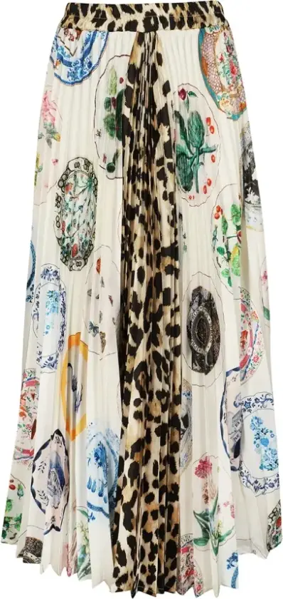 Dame, Skjørt, Flerfarget, S