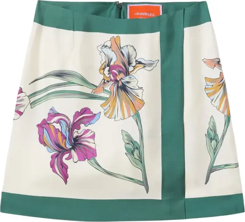 Dame, Skjørt, Flerfarget, XS