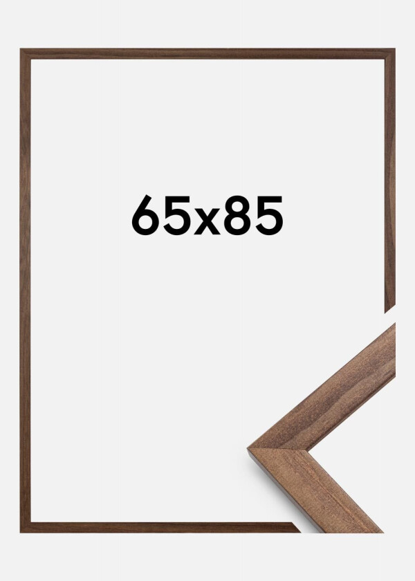 Ramme Stilren Akrylglass Valnøtt 65x85 Cm