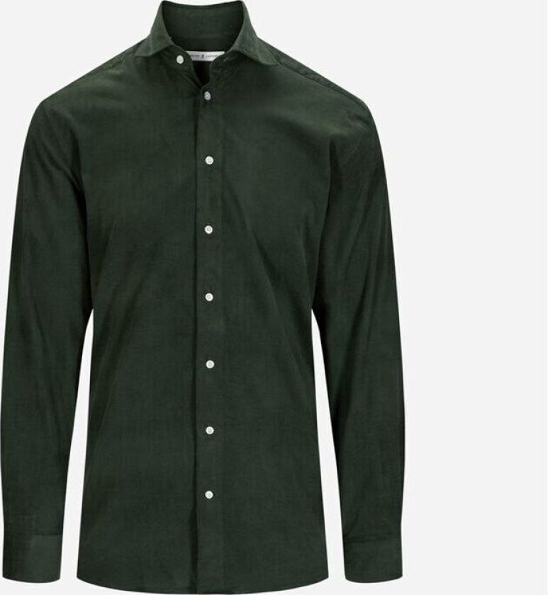 Corduroy Regular Shirt - Green Grønn XXL