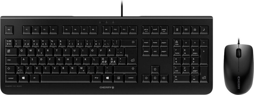 DC 2000 tastatur og mus (USB) Svart