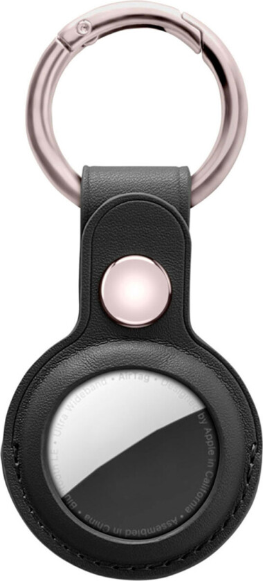Nøgleiring til Apple AirTag (Læder) Sort - Champion