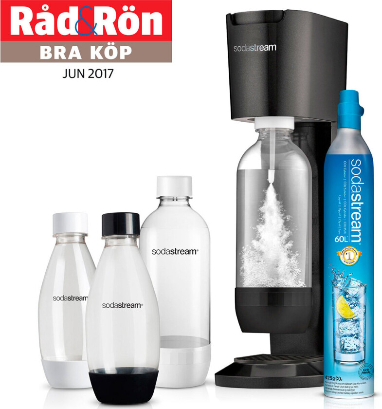 Sodastream Genesis (med 4x flasker + kullsyre) Sort