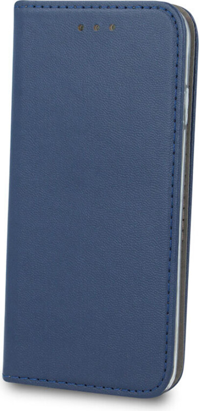 Smart Magnetic Flip Cover iPhone 15 Pro (kunstig skinn/TPU) Marineblå