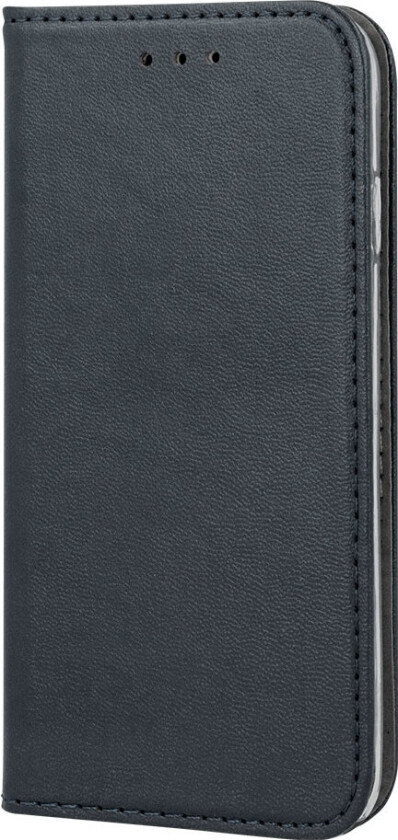 Smart Magnetic Flip Cover iPhone 15 Plus (kunstig skinn/TPU) Svart