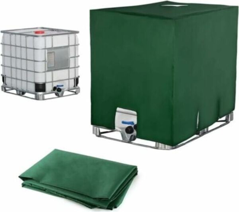 Ulisem Presenning for vanntank, Presenning for 1000 L IBC-tank, Støvtett Anti-UV Anti-Regn (116 x 100 x 120 cm).ca