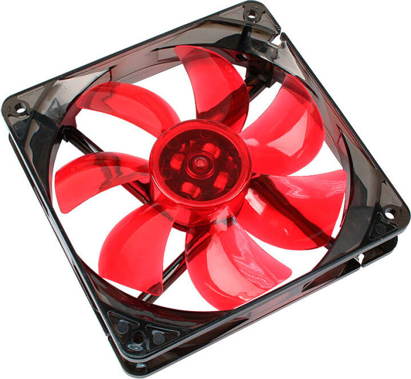 PC vifte 120x120x25mm - 1200RPM (16dB) Rød - Cooltek