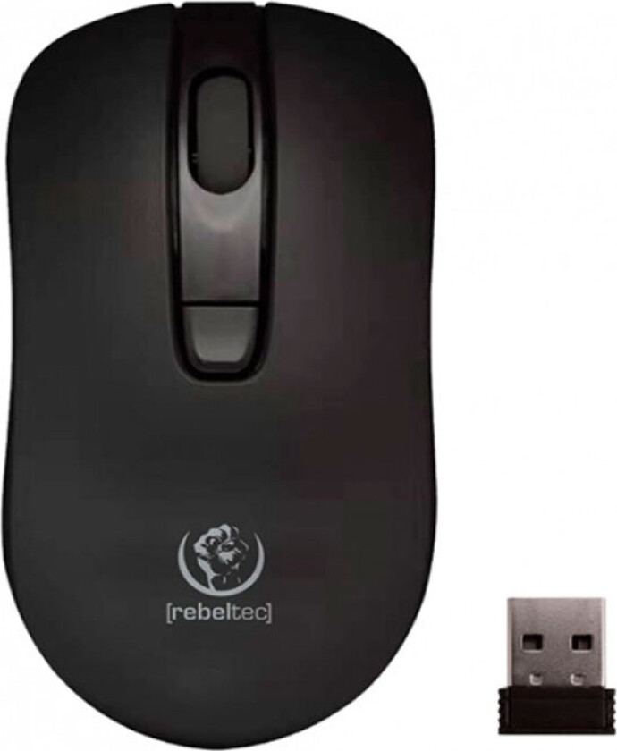 Star trådløs USB-mus (2,4GHz) Svart