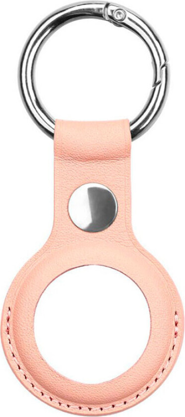 Nøkkelring til Apple AirTag (PU Lær) Rosa