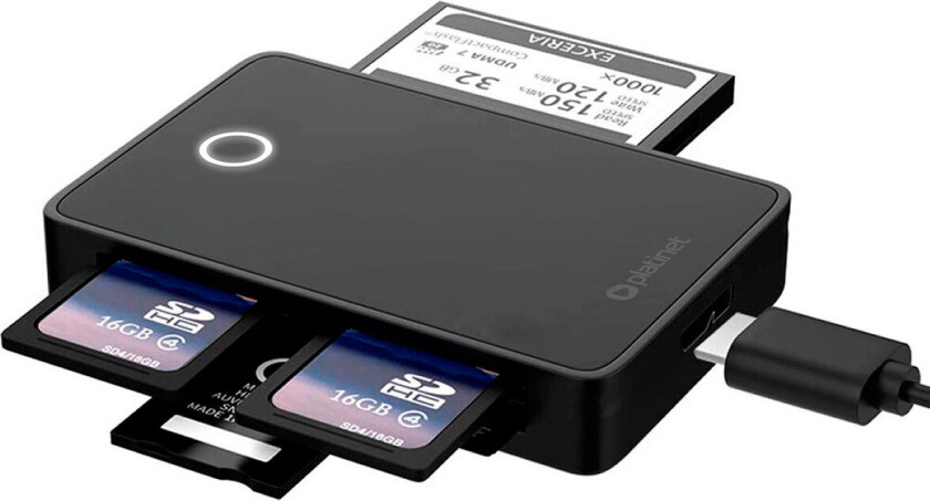 Kortleser USB 3.0 (microSD/SD/CF/XD/MS) Platinet