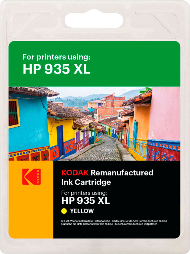 HP 935XL Blekkpatron 850 sider (Gjenbrukt) Gul