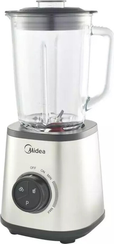Midea BL1501W Blender - 1.7L, 1500W - Sølv/Grå