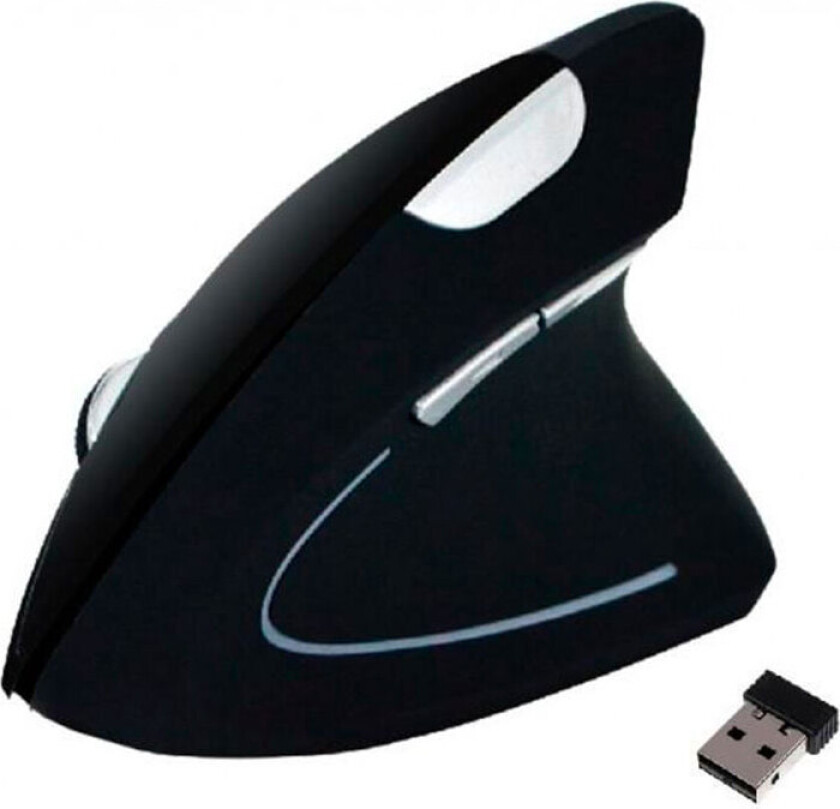 Ergo Trådløs Ergonomisk Bluetooth Mus (2,4GHz)
