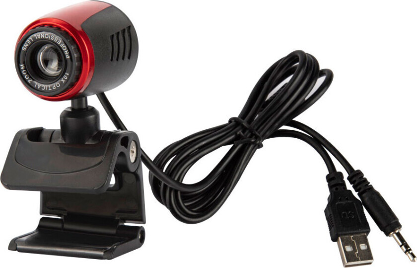 Webcam (USB) Svart/Rød