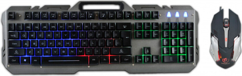 Interceptor Gaming Tastatur + Mus (med LED)