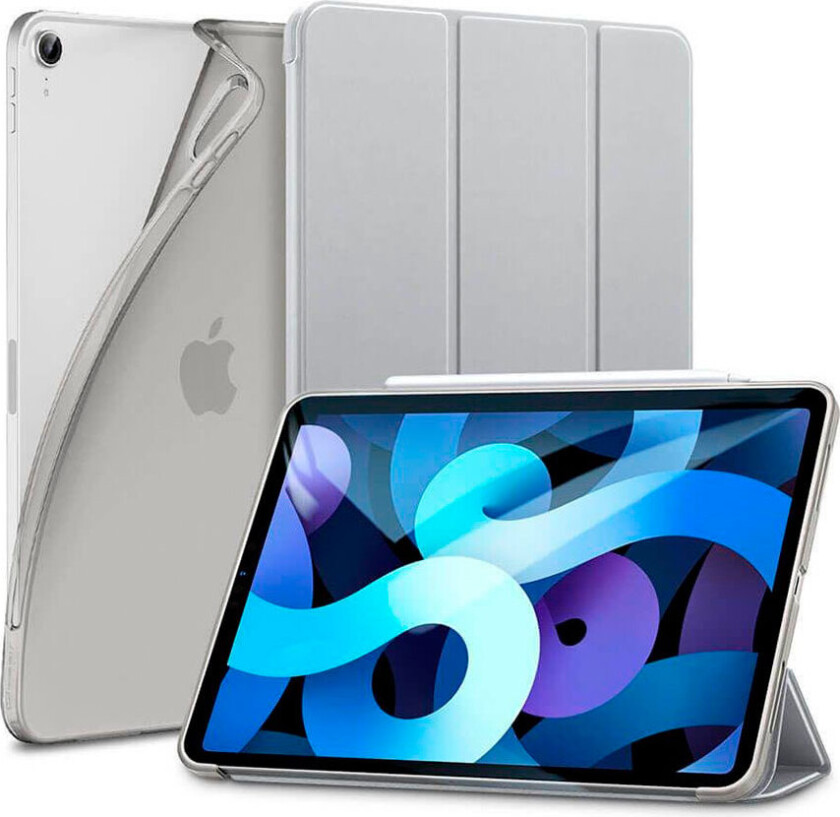 Rebound Slim iPad Deksel (Air 4 2020) Sølvgrå