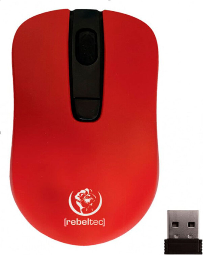 Star Trådløs USB Mus (2,4GHz) Rød