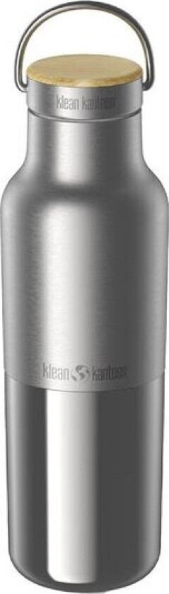 Insulated Reflect termoflaske 0,47L med bambuslokk børstet stål