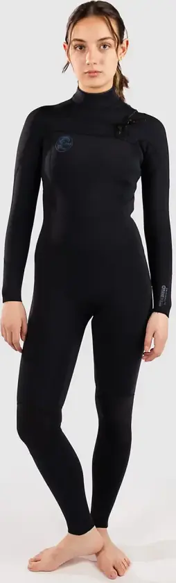 O'Riginal RG8 3/2 Chest Zip Full Våtdrakt svart