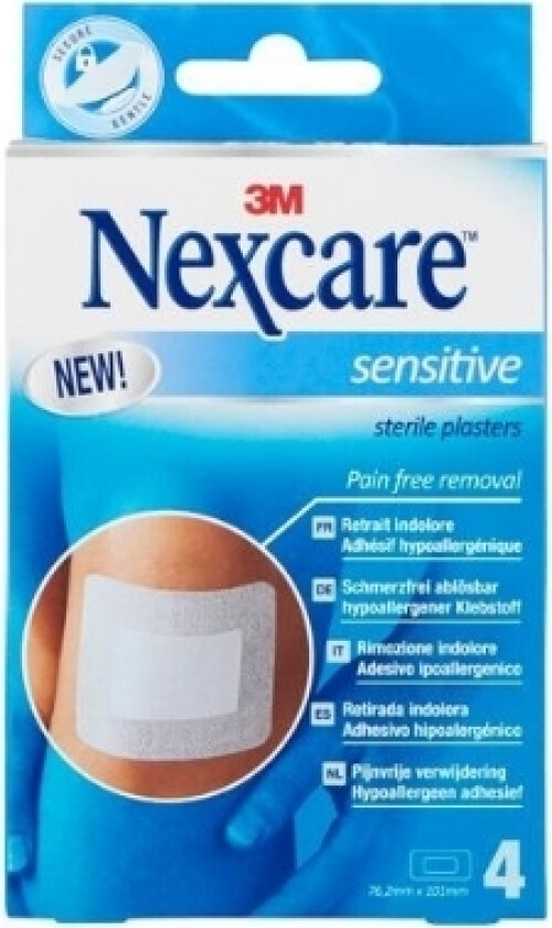 Nexcare Sensitiv Sterile 8x10cm 4strip