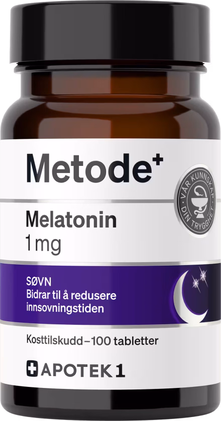 Melatonin 1 mg tabletter 100 stk