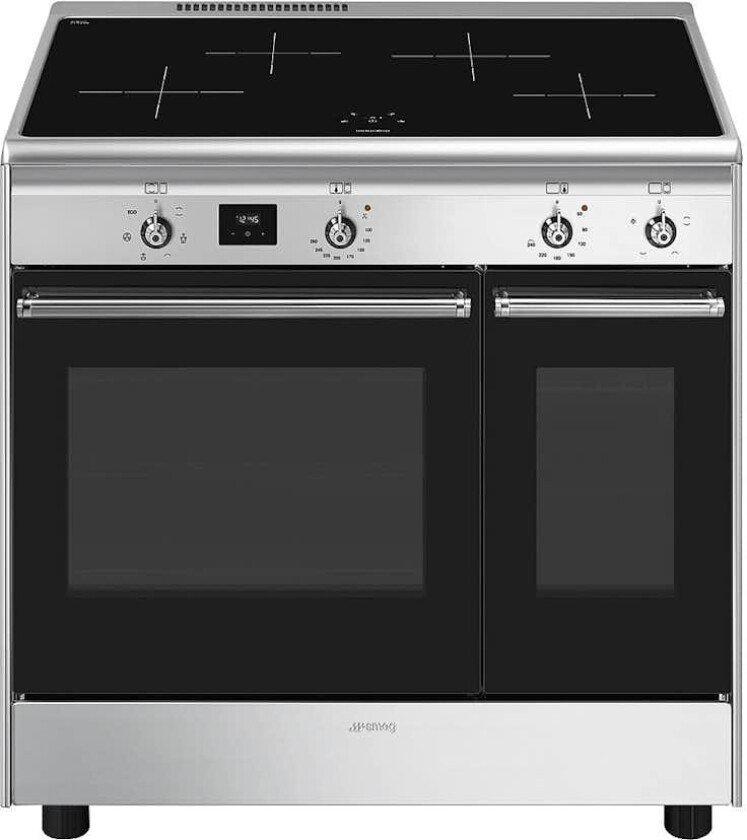 Inbyggingsovn Smeg - CX92IM, Rustfri med Dobbelovn