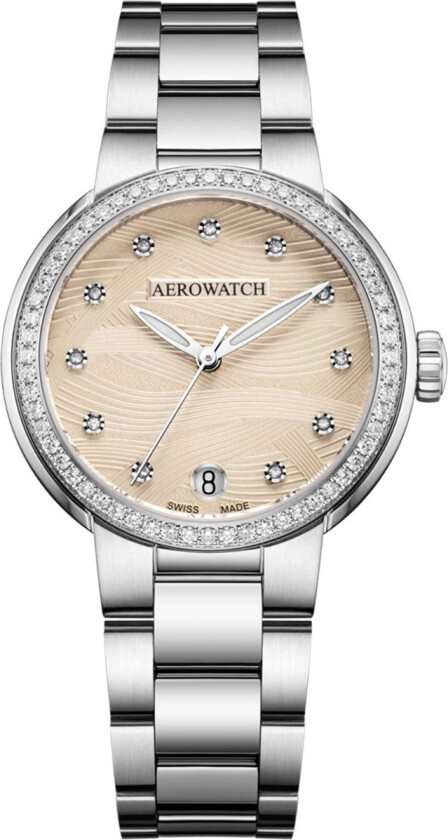 Harmonie Lady Automatic A 60106 AA02 DIA M - Automatisk - Sølv - Dameklokker - Rustfritt stål - ledd m/pin - Safir