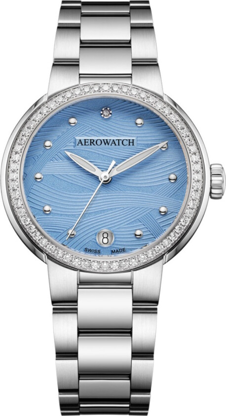 Harmonie Lady Automatic A 60106 AA01 DIA M - Automatisk - Sølv - Dameklokker - Rustfritt stål - ledd m/pin - Safir