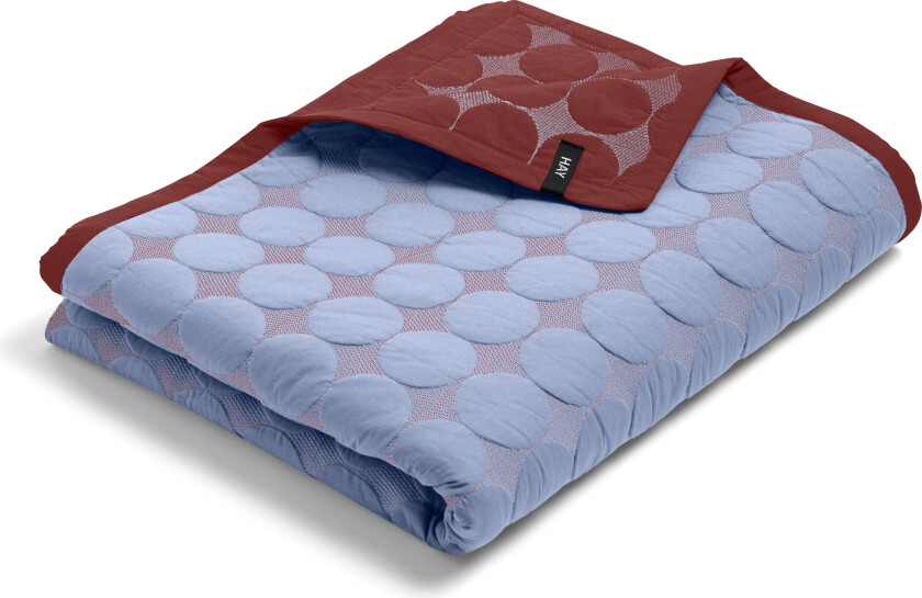 Mega Dot sengeteppe 195x245 cm Light blue