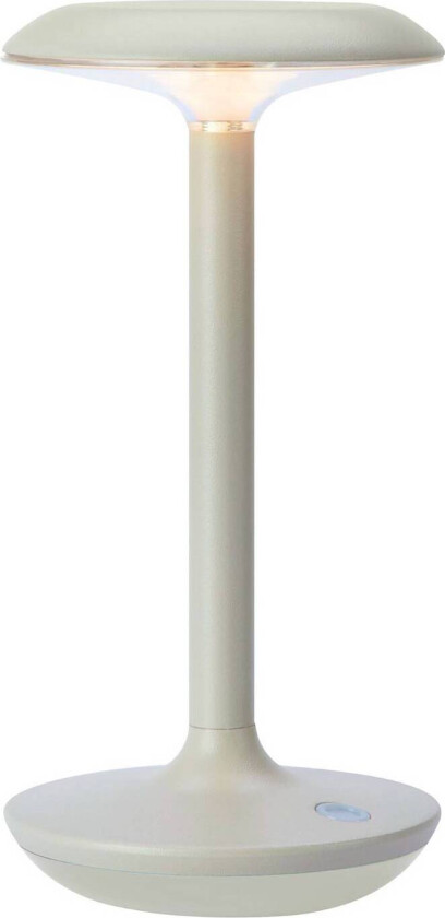LED-bordlampe Petit, greige, aluminium, IP44