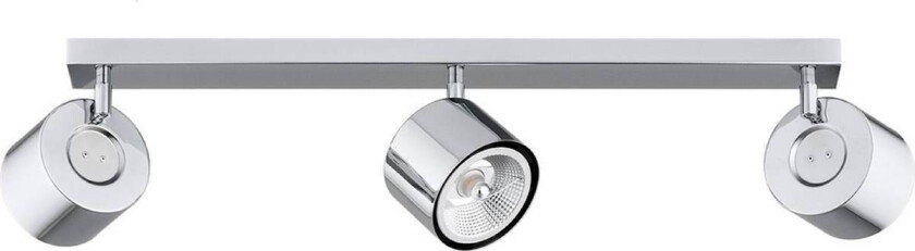 Downlight Chloe, justerbar, 3 lyskilder, forkrommet stål