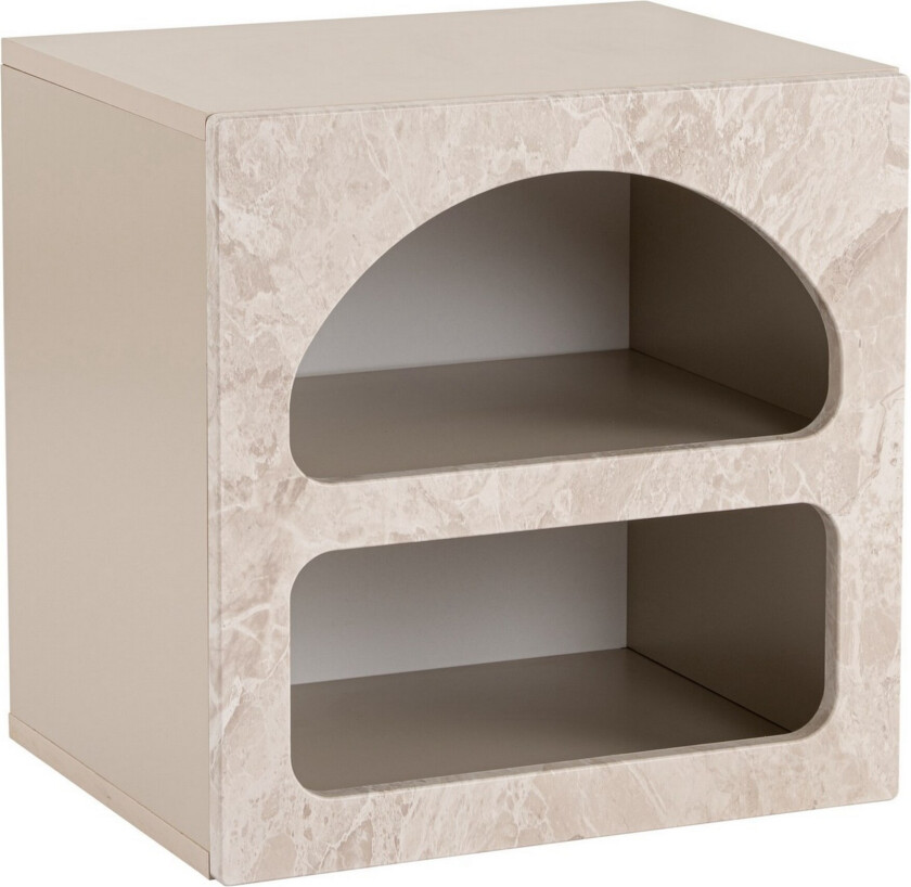 Dalim Nattbord 50 cm - Travertin/Sandstein