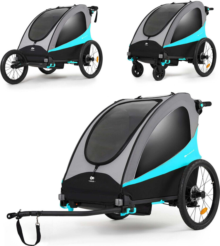 Nava Sykkelvogn, Hawaiian Blue - Sykkelvogner - Gummi