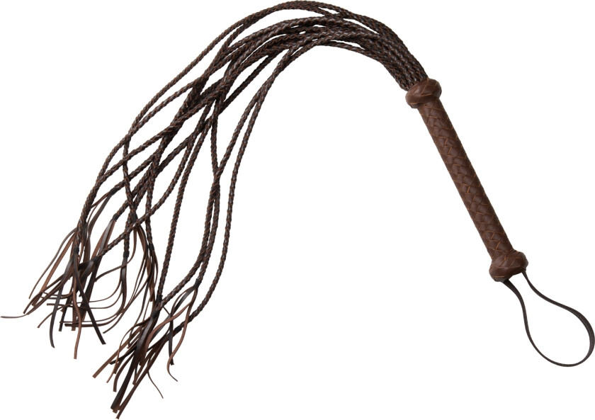 Skinn Cat O Nine Flogger - Brun