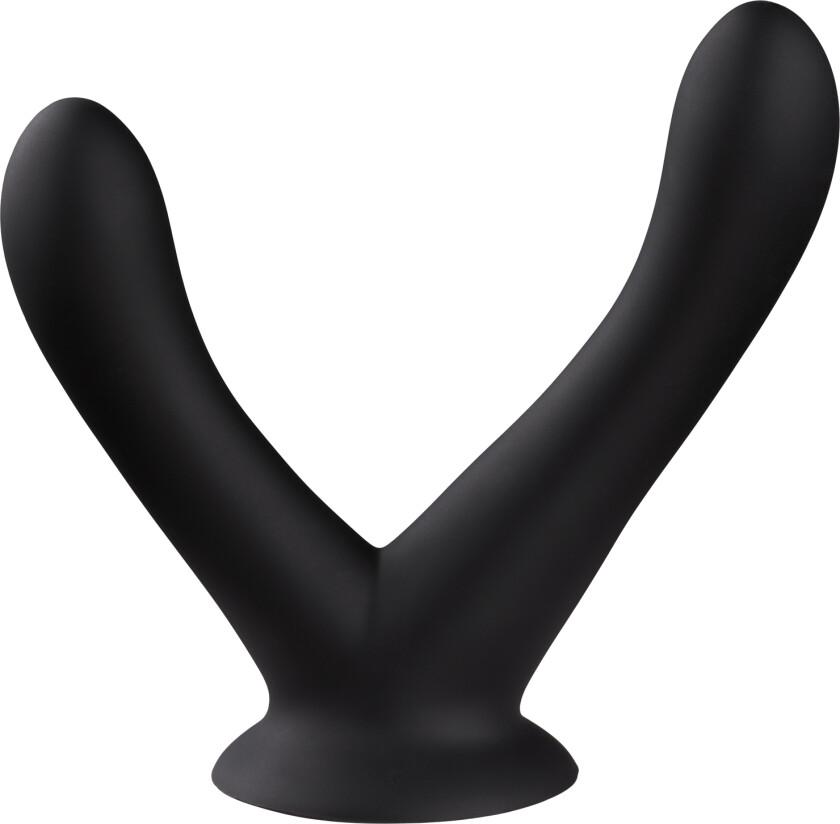 Double Joy Silikon Dobbeldildo - Svart