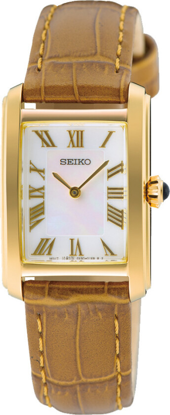 Classic Ladies SWR100P1 - Kvarts - Gull - Dameklokker - Skinn - Mineral