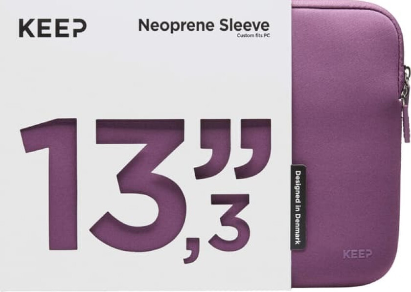 KEEP 13,3’’ neoprenetui for bærbar PC (plump purple)