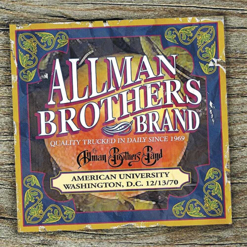 The Allman Brothers Band American University 12/13/70 CD