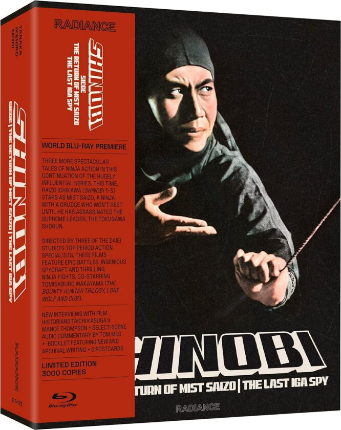 Shinobi Vol 2 Siege / Return of Mist Saizo / The Last Iga Spy Bluray