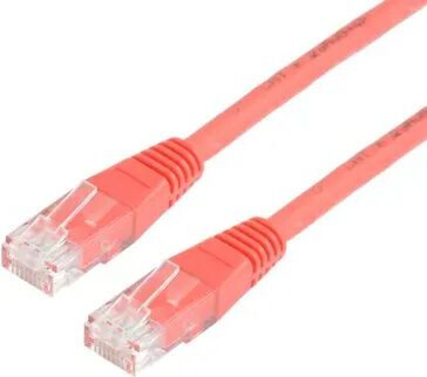 Nettverkskabel Lszh Rj-45 Rj-45 Cat 5e 10m Rød