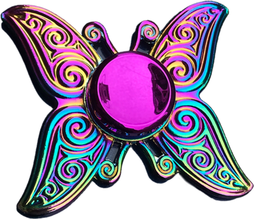 Metalliske Fidget Spinning Topper Høyhastighets Rotasjon Finger Spinner Leke for Voksne Barn Festgave Stressavlastende Fingertupp Leke null - A