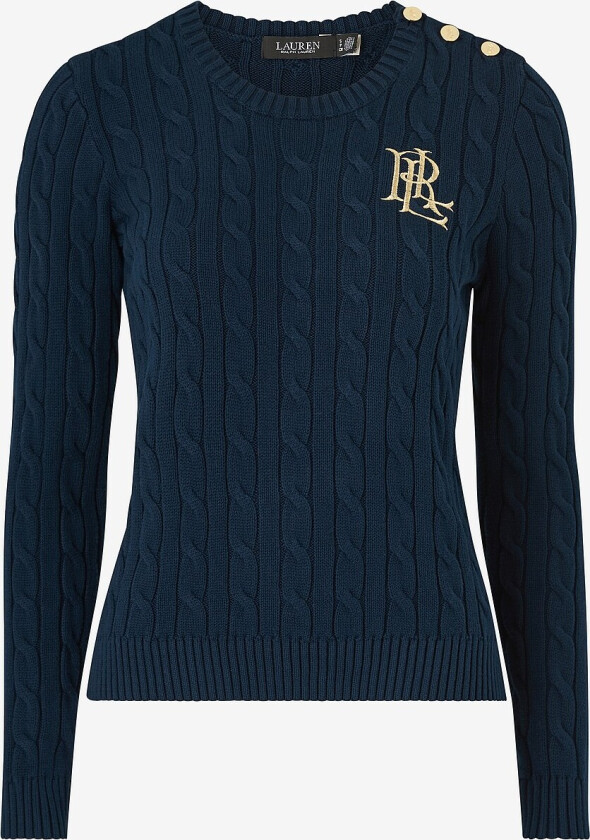 Genser Gassed Cotton Sweater - Blå