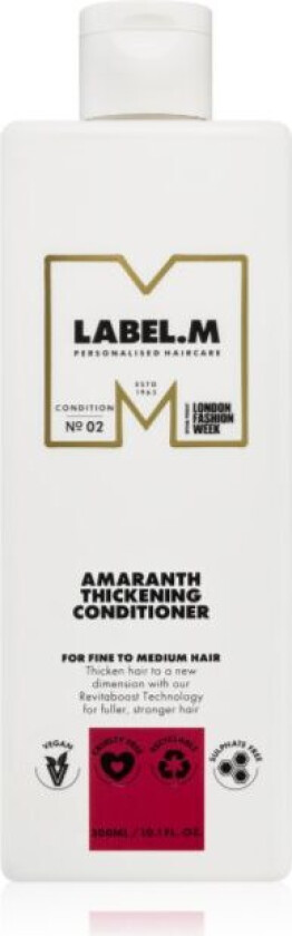 label.m Amaranth fortykningsbalsam for ømtålig hår 300 ml