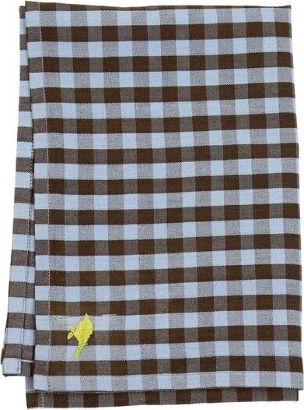 Maria kjøkkenhåndkle 50x70 cm lys blå/brun