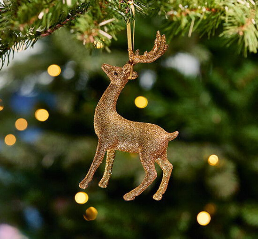 Clifford reinsdyr juletrepynt gull