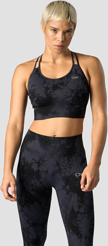 Define Seamless Tie Dye Sport-BH Svart